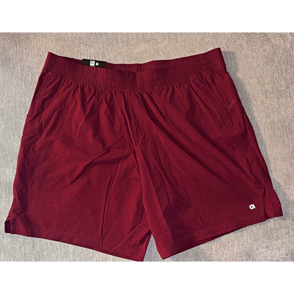 New GapFit Men’s Active Athletic Shorts XL Burgundy Red 7in Drawstring Stretch